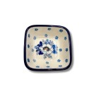 604 Bunzlau vierkant schaaltje 8 x 8 cm 2222X 604 Kleine vierkante schaaltjes 8 x 8 cm